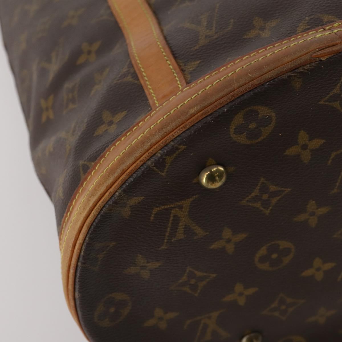LOUIS VUITTON Monogram Bucket GM Shoulder Bag M42236 LV Auth hk4049