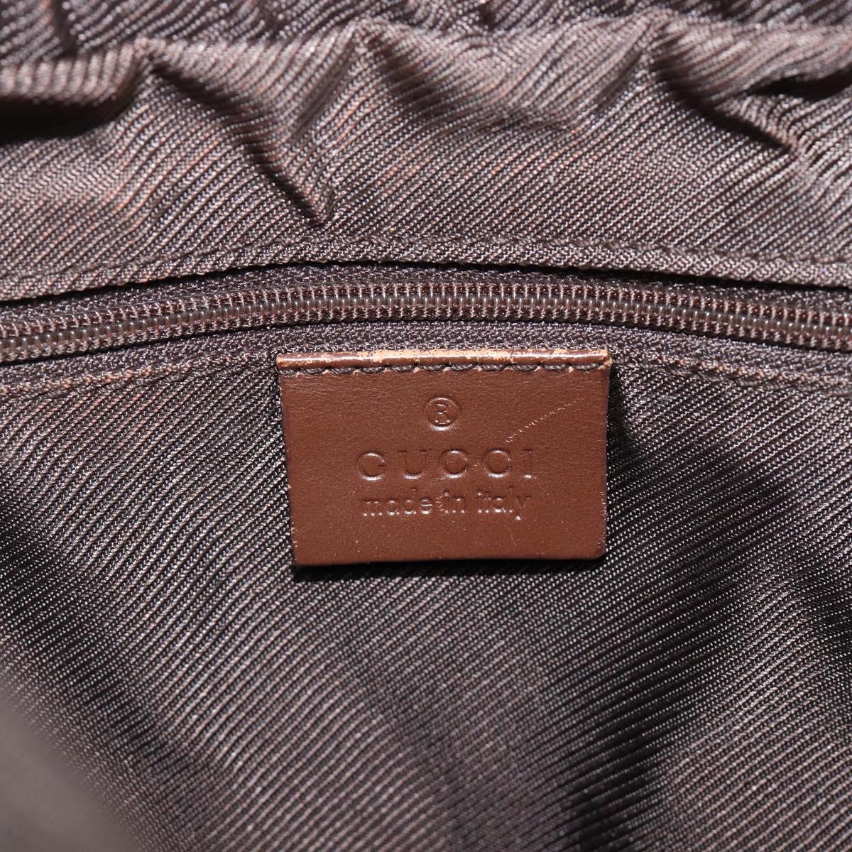 GUCCI GG Canvas Shoulder Bag Beige Silver 001 3814 Auth hk4055
