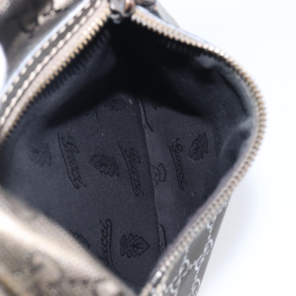 GUCCI GG Implementation Shoulder Bag PVC Champagne Gold 233268 Auth hk4067A