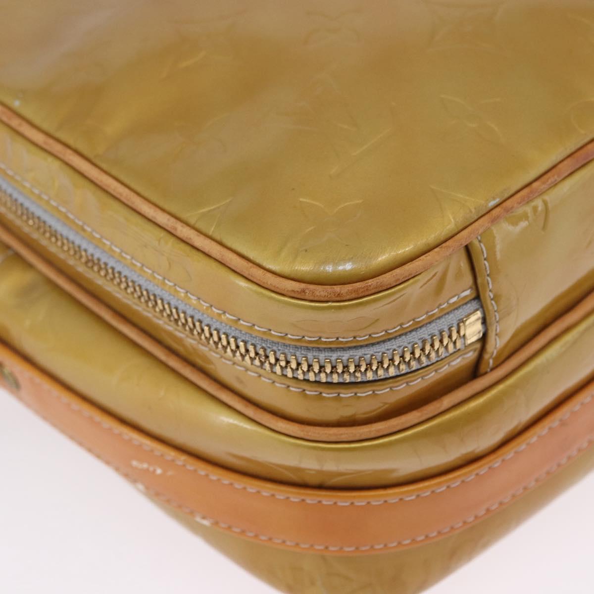LOUIS VUITTON Monogram Vernis Wooster Shoulder Bag Gris M91036 LV Auth hk4071