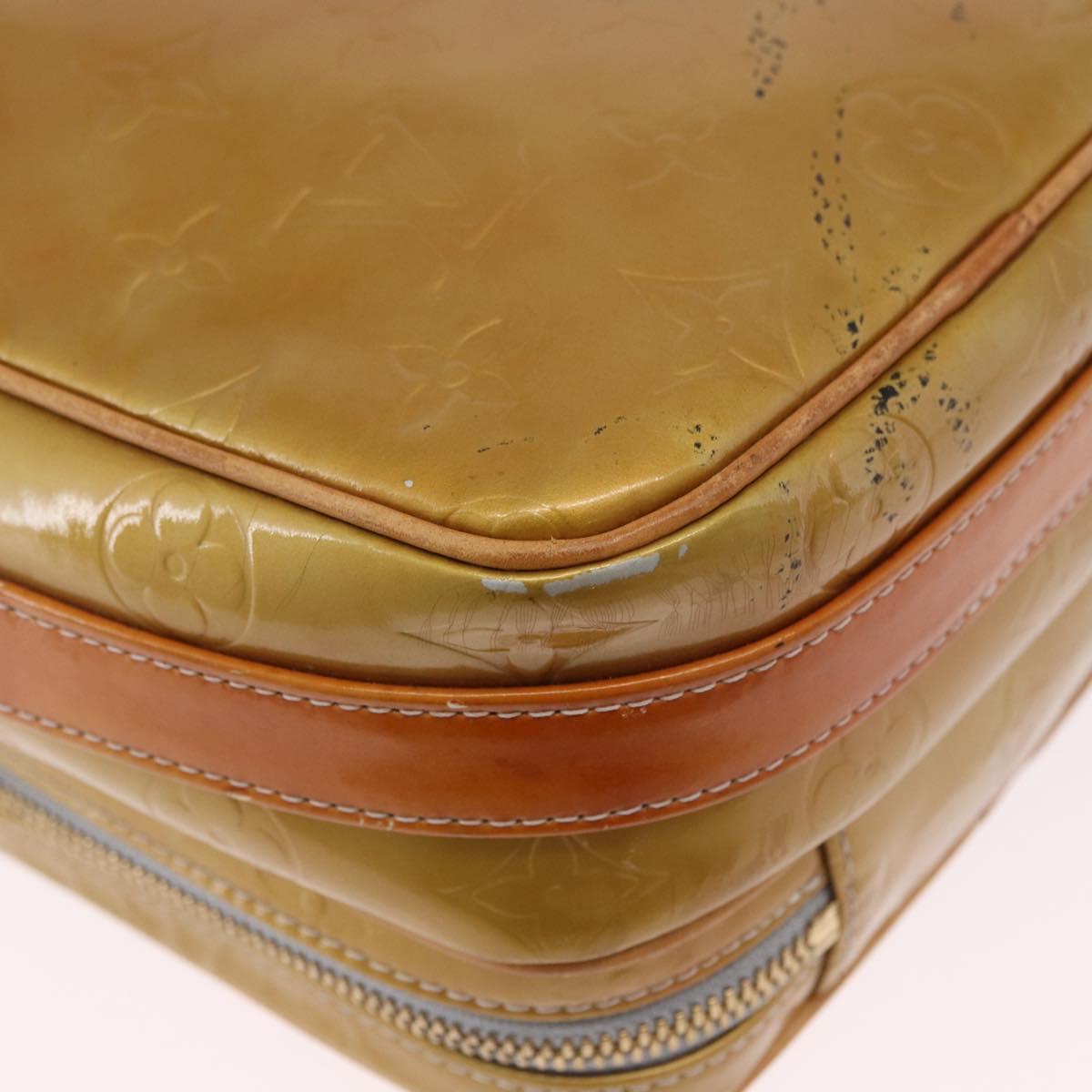 LOUIS VUITTON Monogram Vernis Wooster Shoulder Bag Gris M91036 LV Auth hk4071