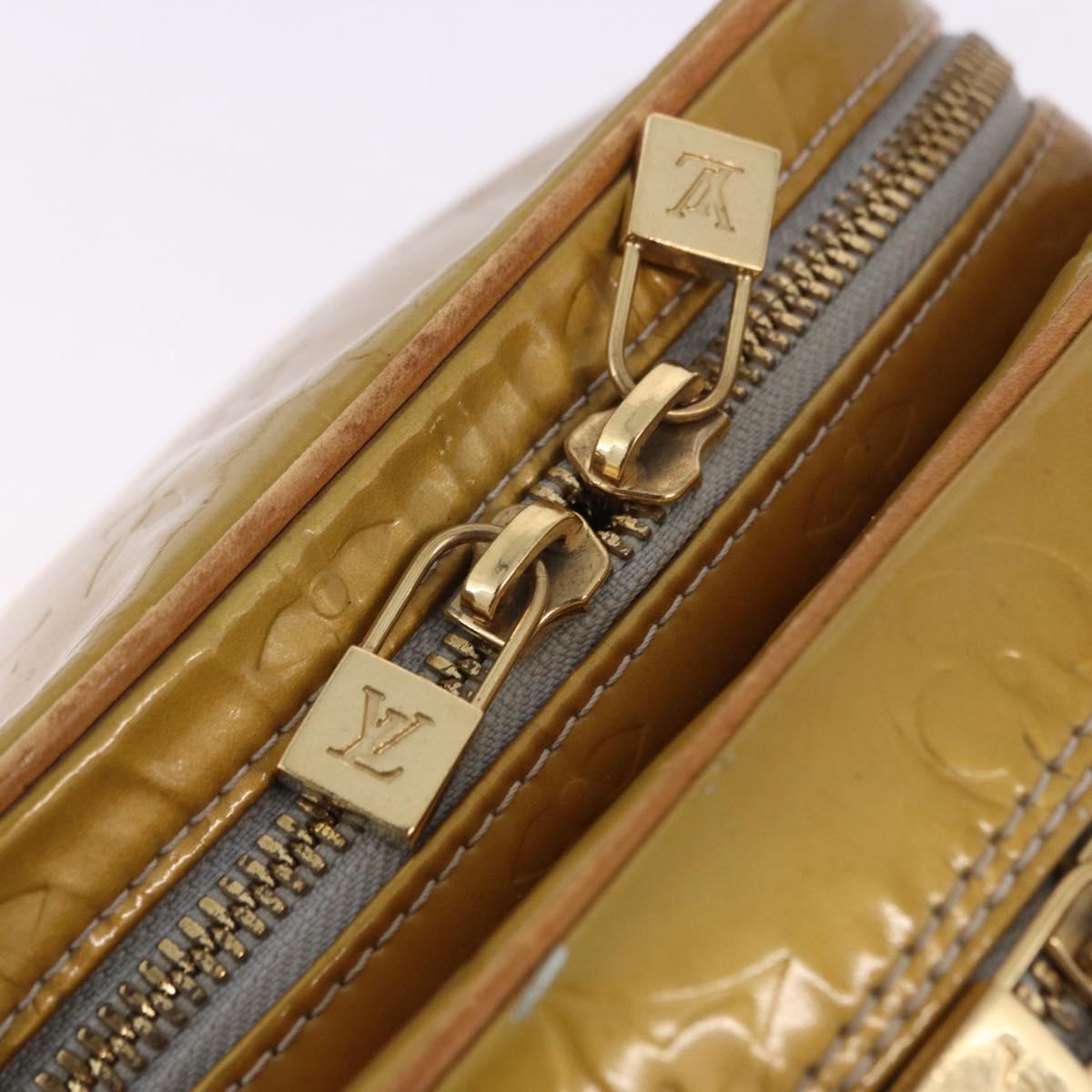 LOUIS VUITTON Monogram Vernis Wooster Shoulder Bag Gris M91036 LV Auth hk4071