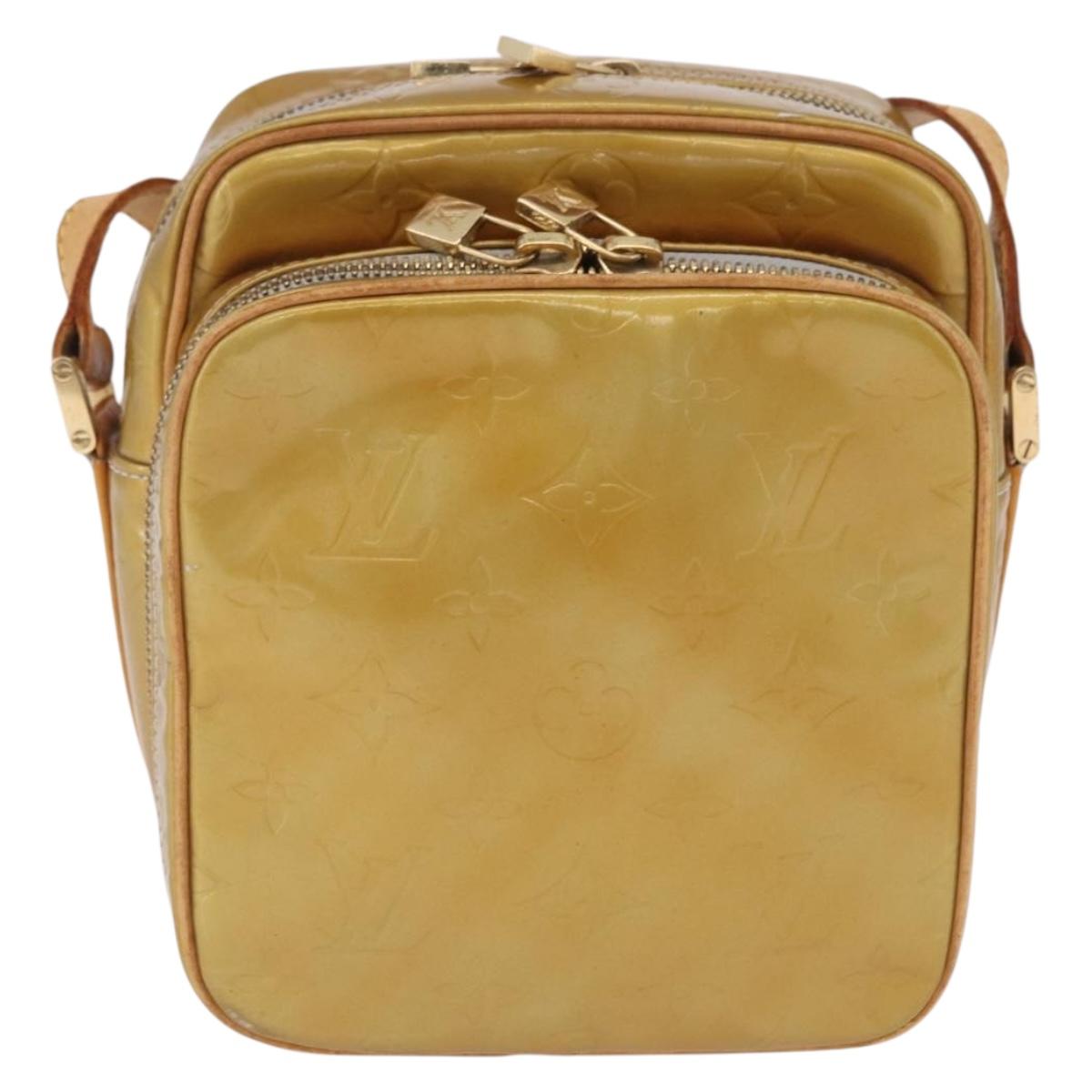LOUIS VUITTON Monogram Vernis Wooster Shoulder Bag Gris M91036 LV Auth hk4071