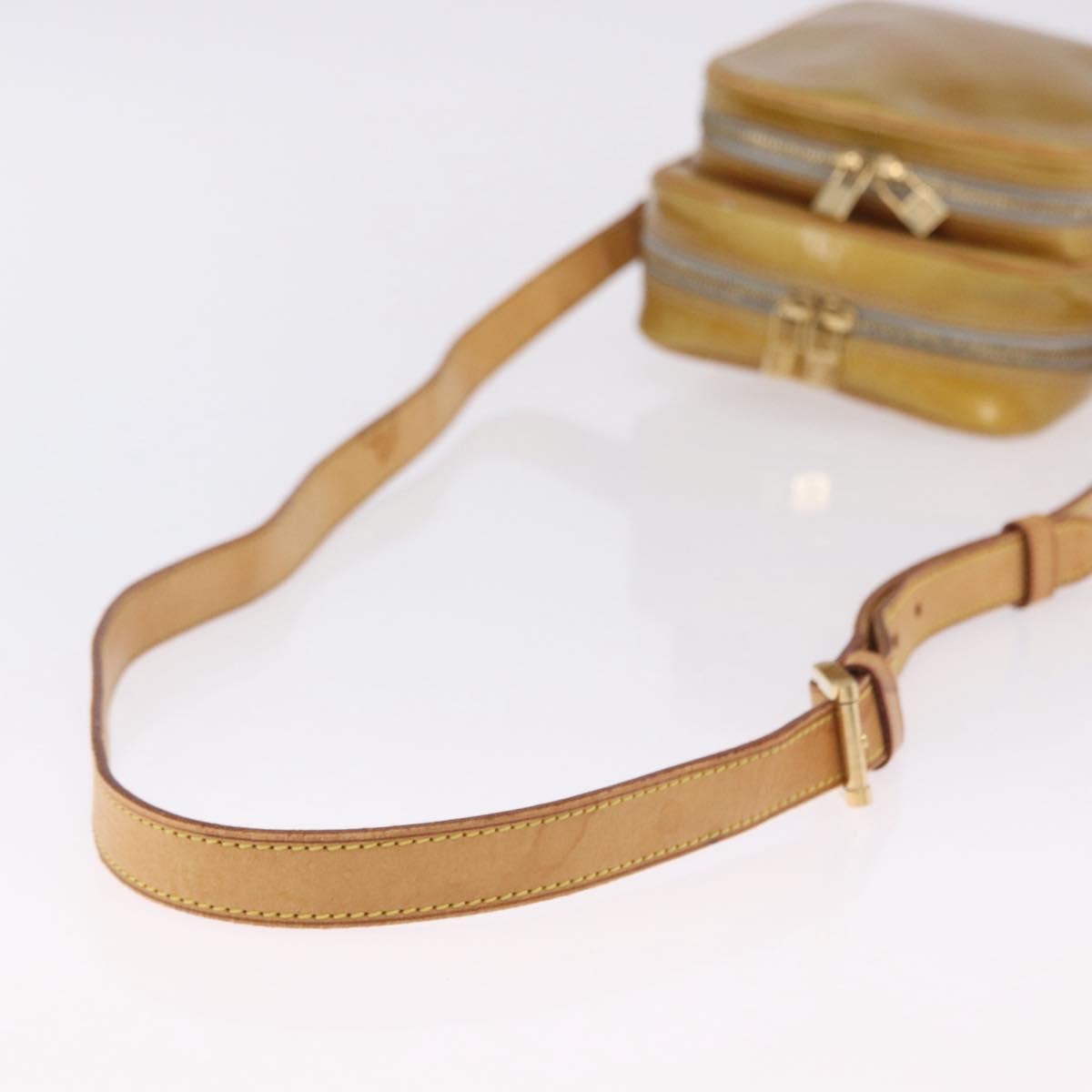 LOUIS VUITTON Monogram Vernis Wooster Shoulder Bag Gris M91036 LV Auth hk4071