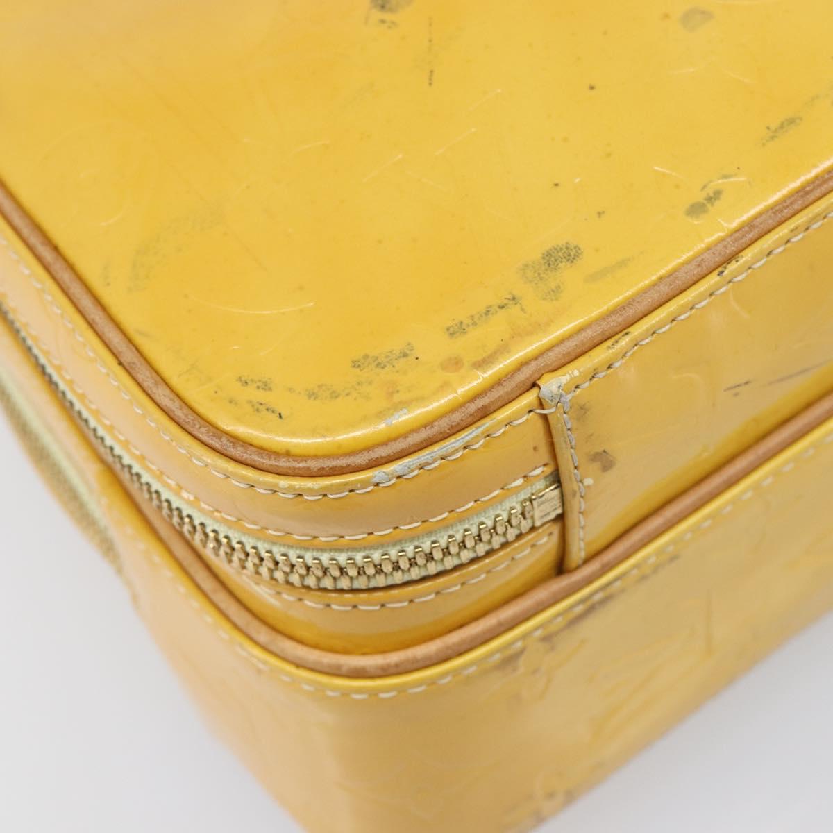 LOUIS VUITTON Monogram Vernis Marley Backpack Yellow M91040 LV Auth hk4072
