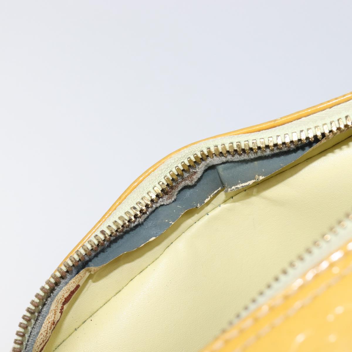 LOUIS VUITTON Monogram Vernis Marley Backpack Yellow M91040 LV Auth hk4072