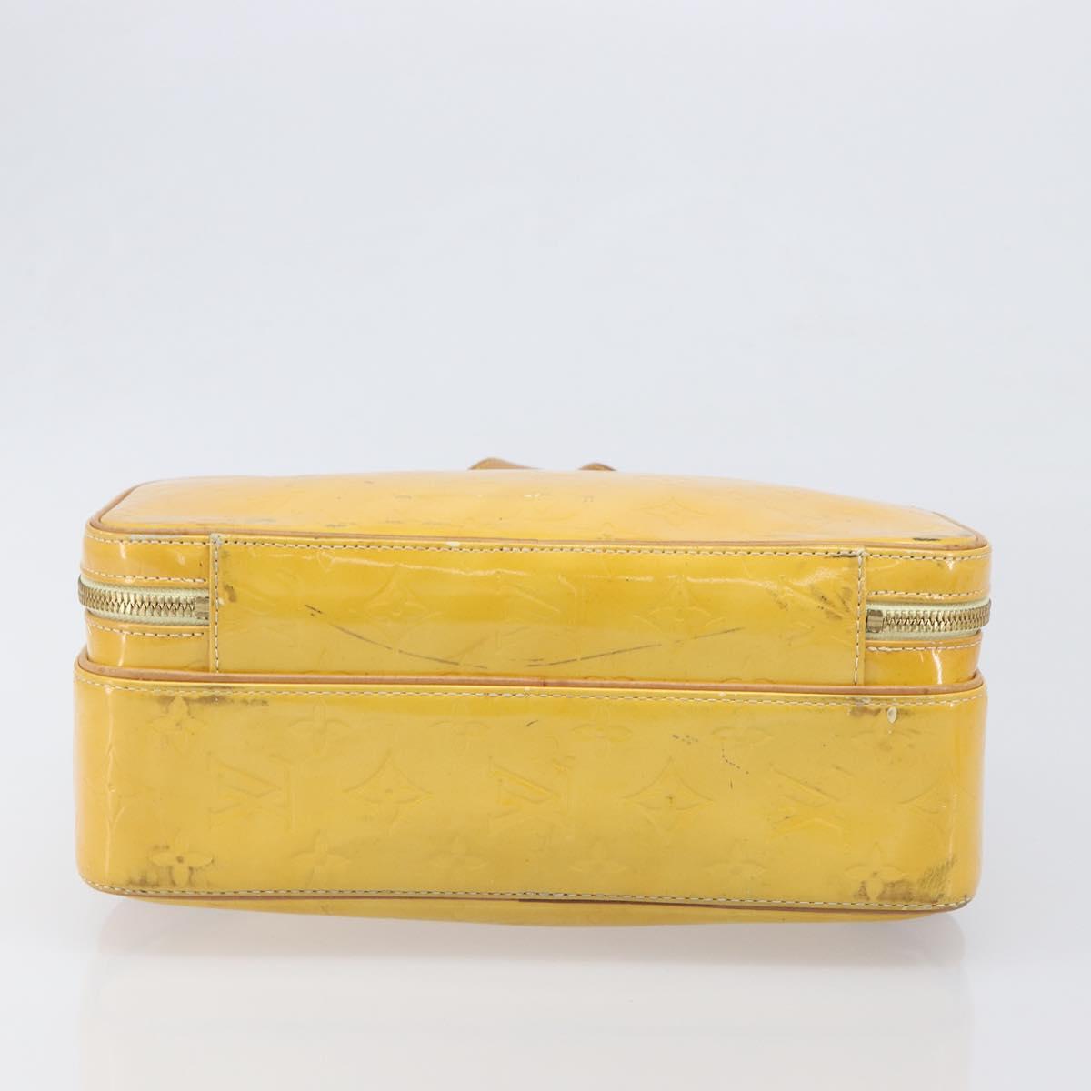 LOUIS VUITTON Monogram Vernis Marley Backpack Yellow M91040 LV Auth hk4072
