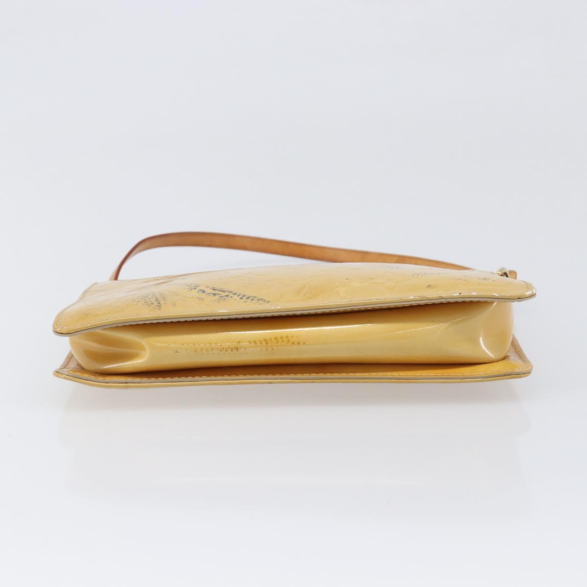 LOUIS VUITTON Monogram Vernis Lexington Accessory Pouch Beige M91010 Auth hk4073