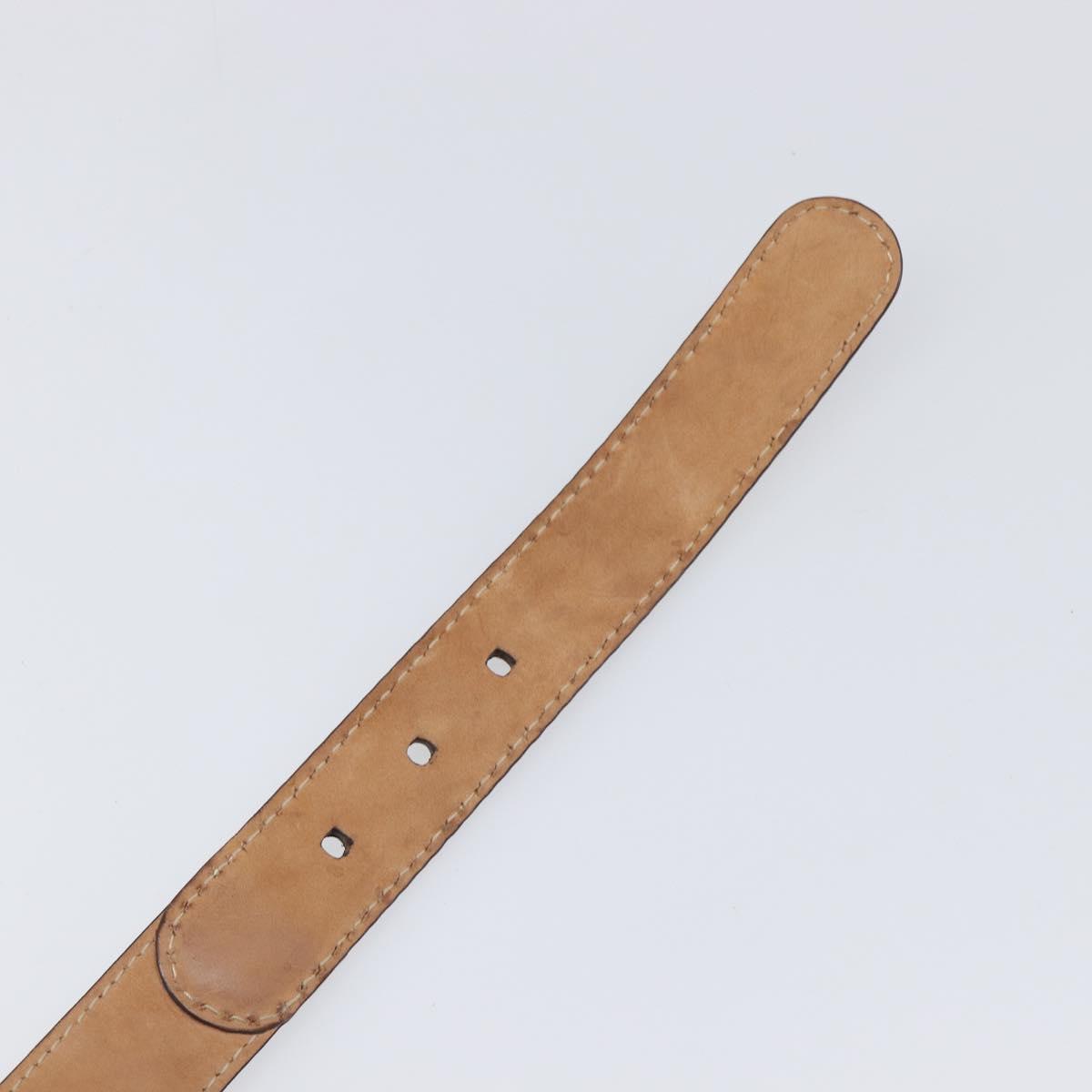 GUCCI GG Canvas Belt 36.6"" Beige Gold 189790 497717 Auth hk4074