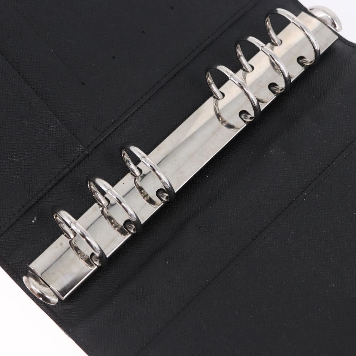 LOUIS VUITTON Damier Graphite Agenda MM Day Planner Cover R20242 LV Auth hk4077