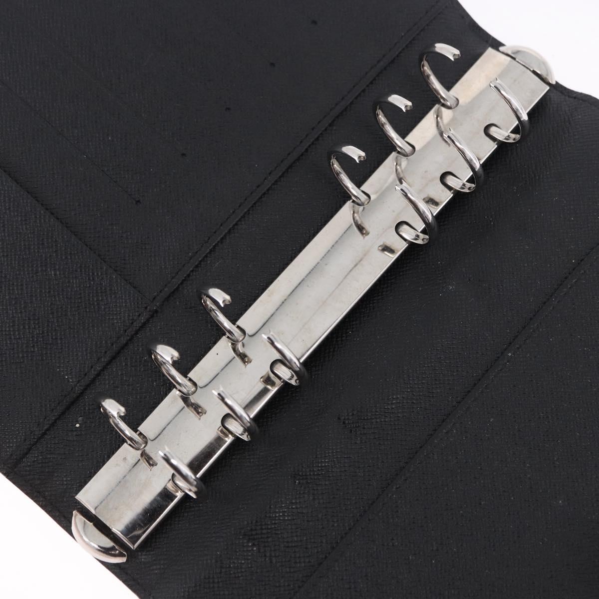 LOUIS VUITTON Damier Graphite Agenda MM Day Planner Cover R20242 LV Auth hk4077