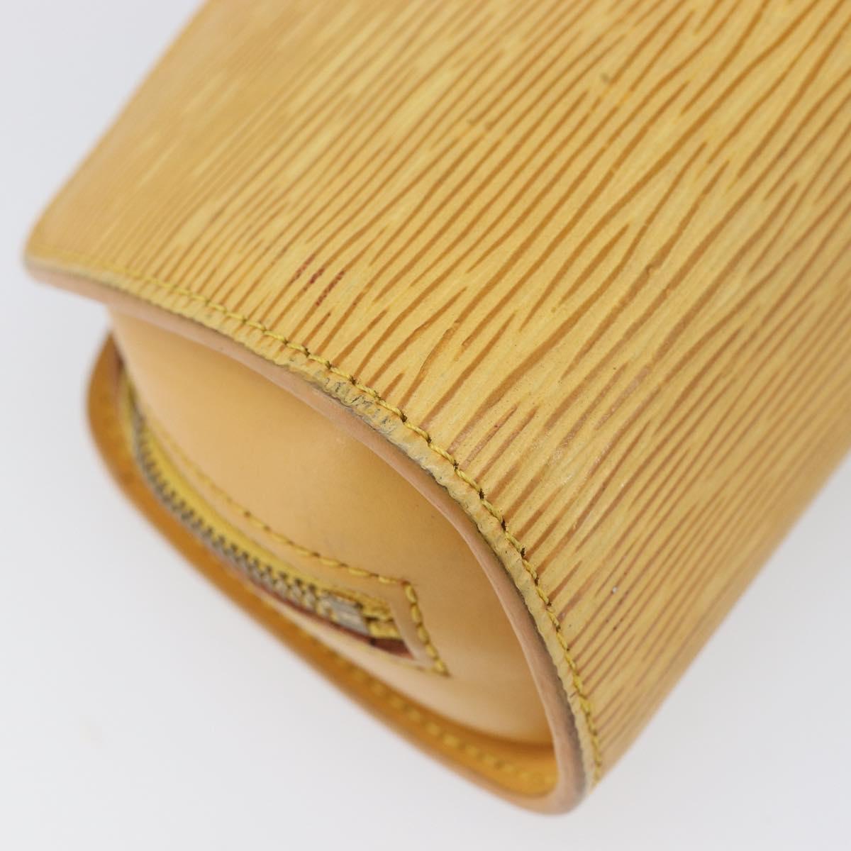 LOUIS VUITTON Epi Dauphine PM Pouch Yellow M48449 LV Auth hk4081