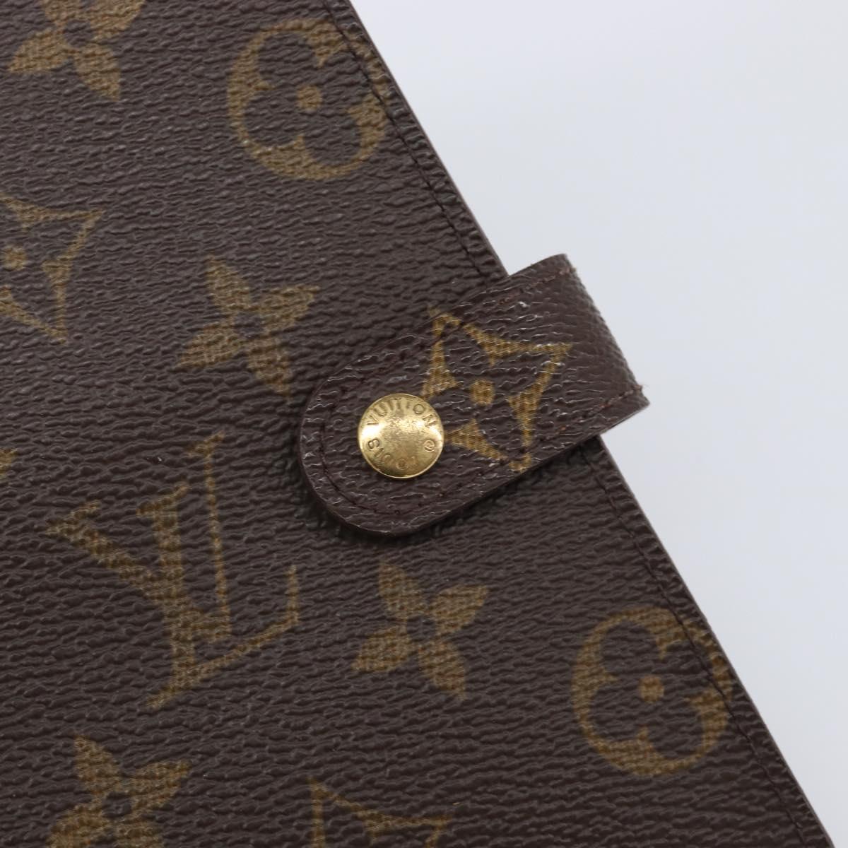 LOUIS VUITTON Monogram Agenda PM Day Planner Cover R20005 LV Auth hk4082