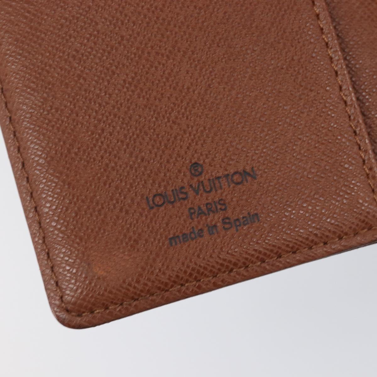LOUIS VUITTON Monogram Agenda PM Day Planner Cover R20005 LV Auth hk4082