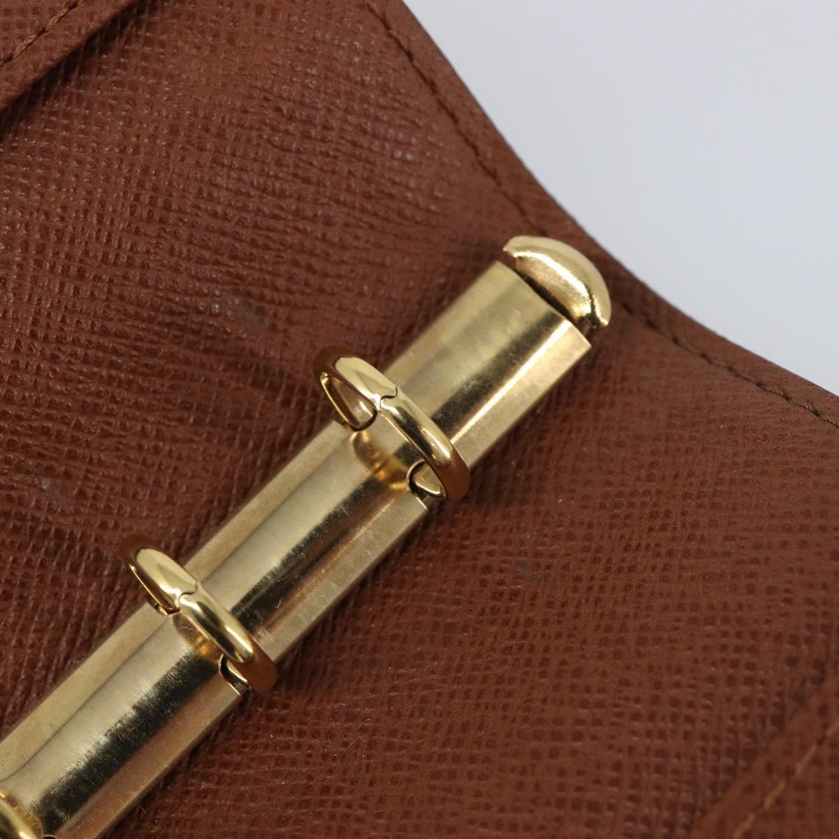 LOUIS VUITTON Monogram Agenda PM Day Planner Cover R20005 LV Auth hk4082
