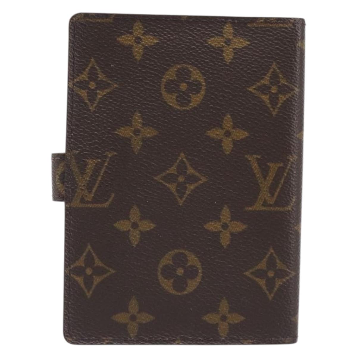 LOUIS VUITTON Monogram Agenda PM Day Planner Cover R20005 LV Auth hk4082