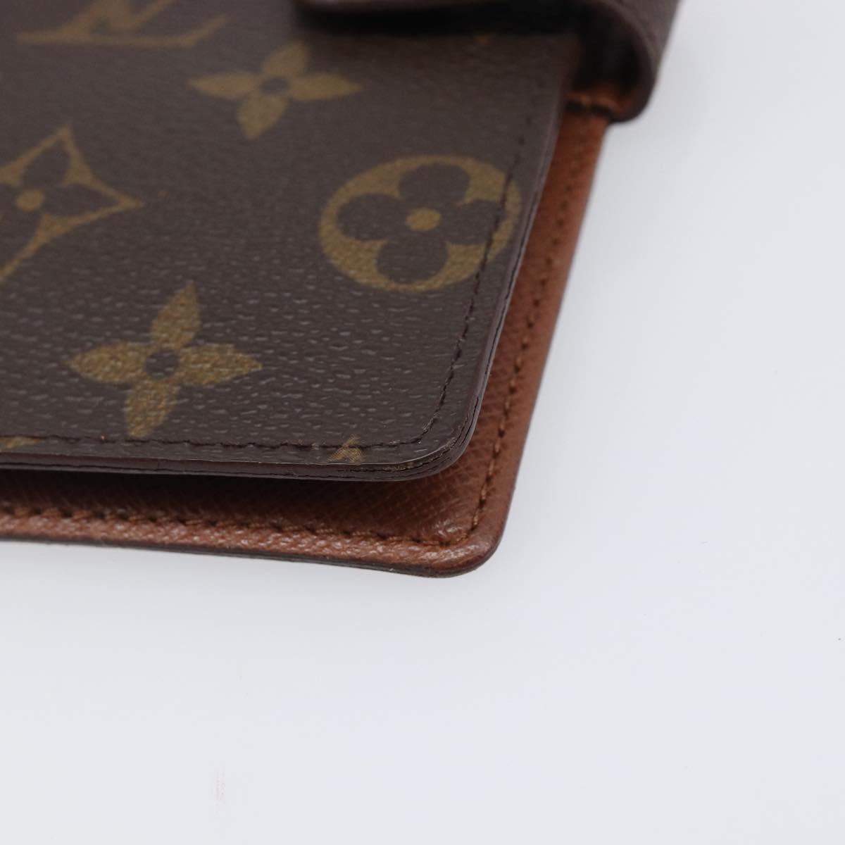 LOUIS VUITTON Monogram Agenda PM Day Planner Cover R20005 LV Auth hk4082