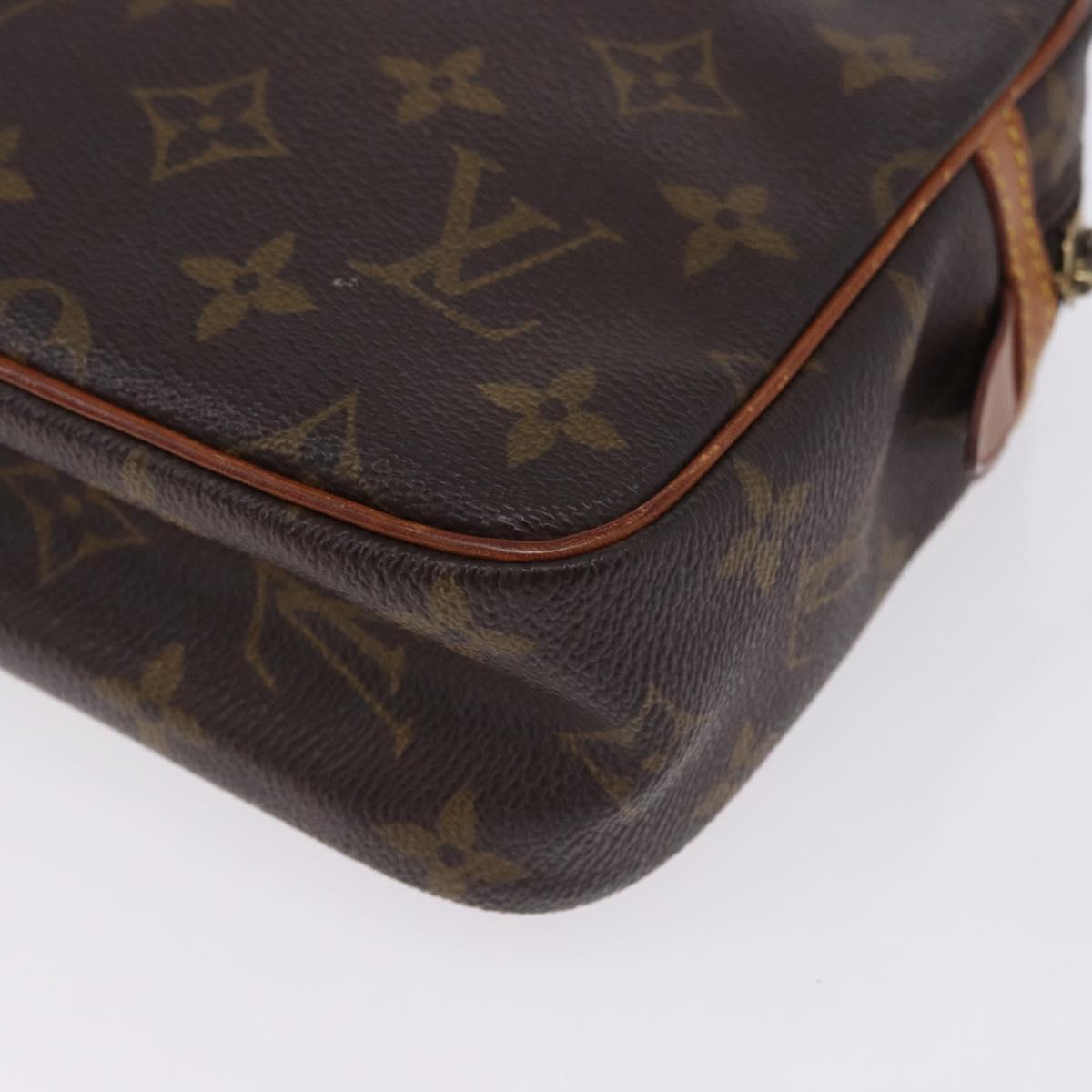 LOUIS VUITTON Monogram Compiegne 23 Clutch Bag M51847 LV Auth hk4084