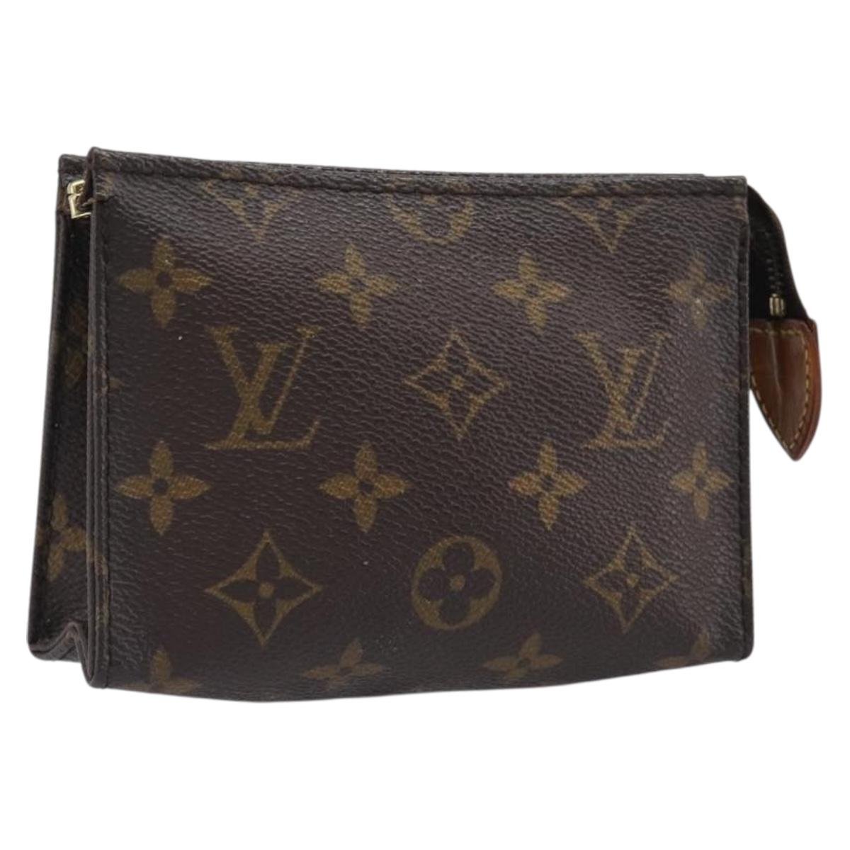 LOUIS VUITTON Monogram Poche Toilette 15 Pouch M47546 LV Auth hk4086