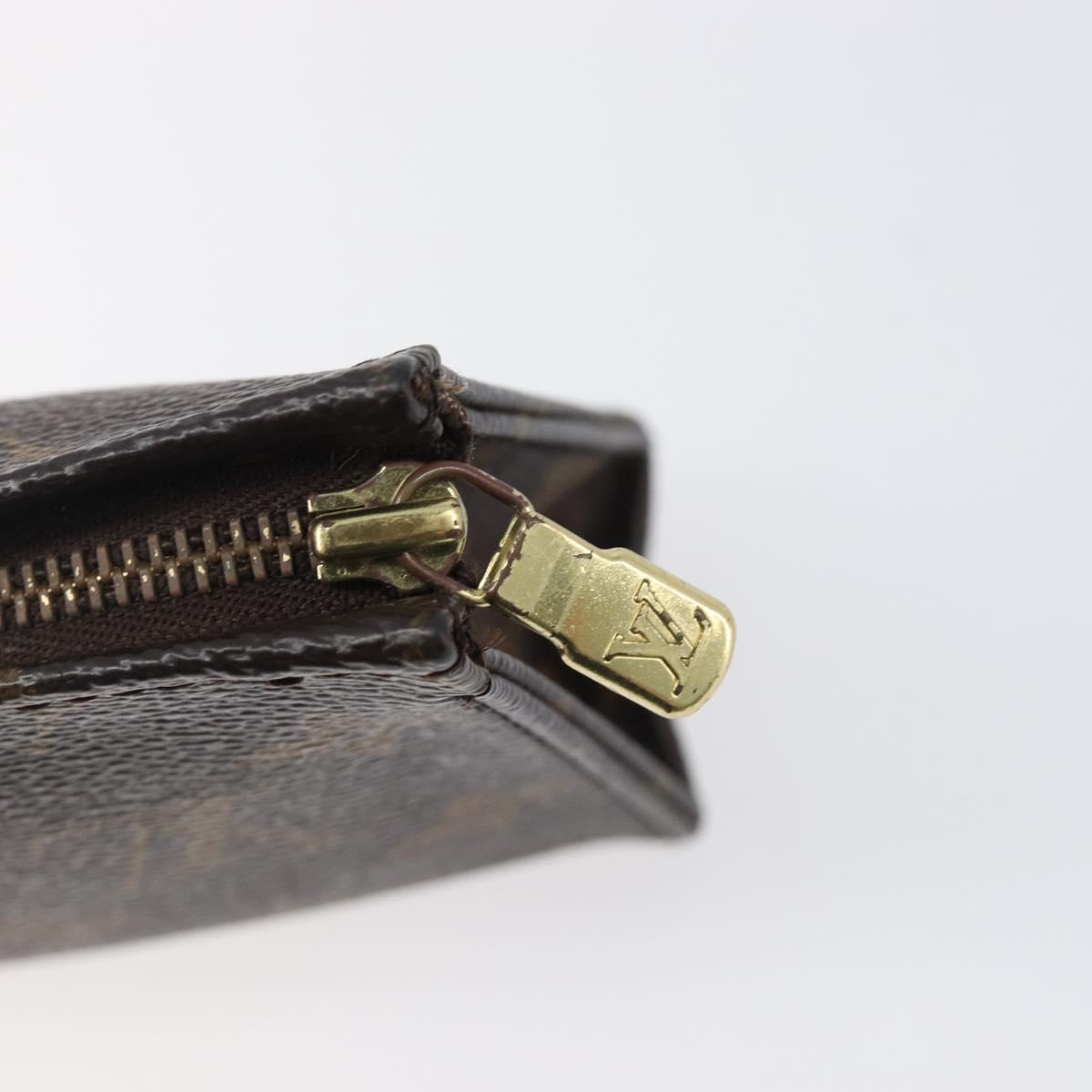 LOUIS VUITTON Monogram Poche Toilette 15 Pouch M47546 LV Auth hk4086