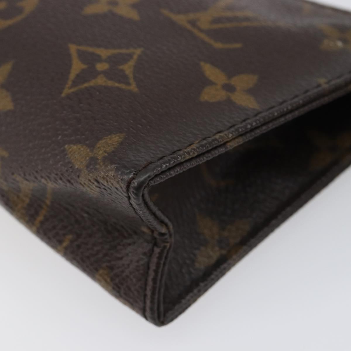 LOUIS VUITTON Monogram Poche Toilette 15 Pouch M47546 LV Auth hk4086