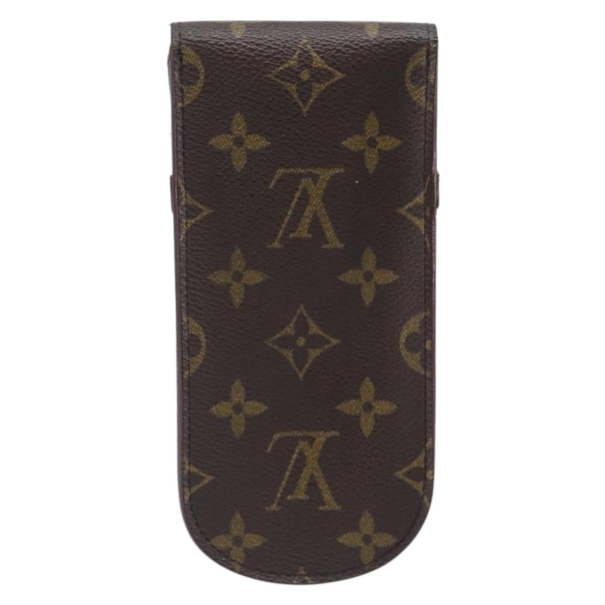 LOUIS VUITTON Monogram Etui Lunette Rabat Glasses Case M62970 LV Auth hk4088