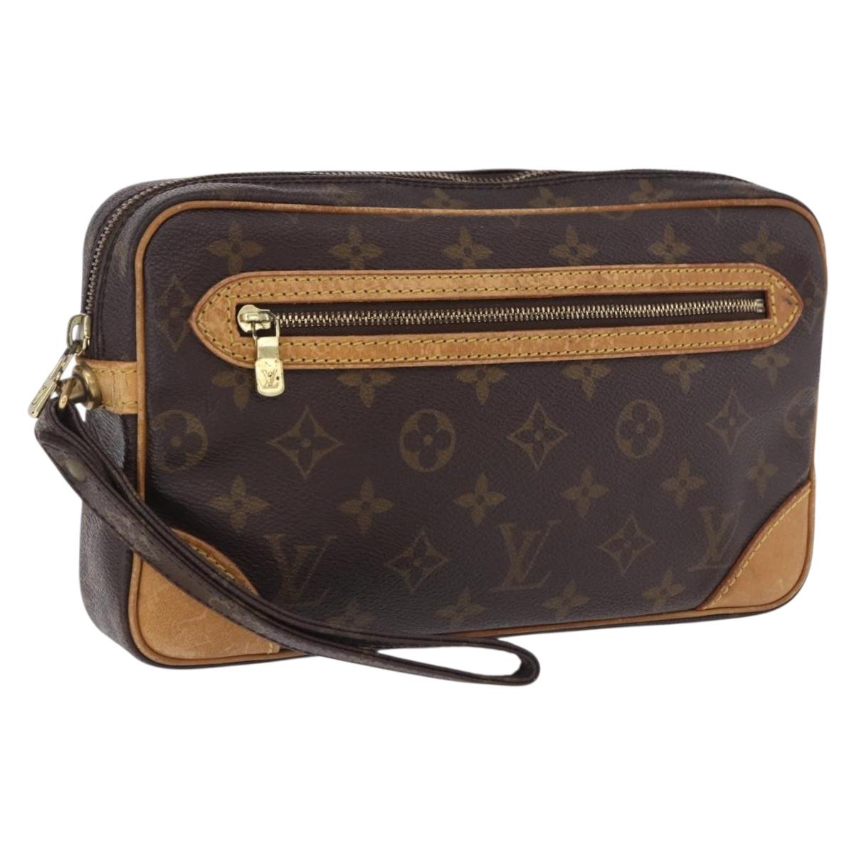 LOUIS VUITTON Monogram Marly Dragonne GM Clutch Bag M51825 LV Auth hk4092