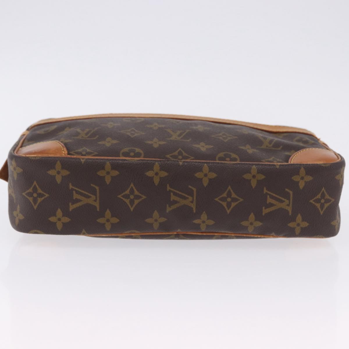 LOUIS VUITTON Monogram Compiegne 28 Clutch Bag M51845 LV Auth hk4095