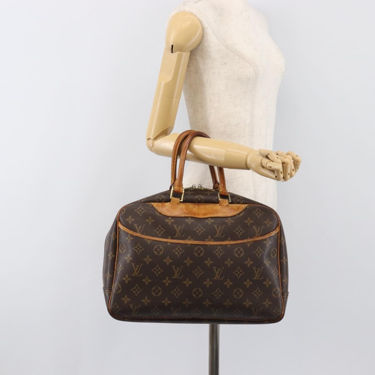LOUIS VUITTON Monogram Deauville Hand Bag M47270 LV Auth hk4105