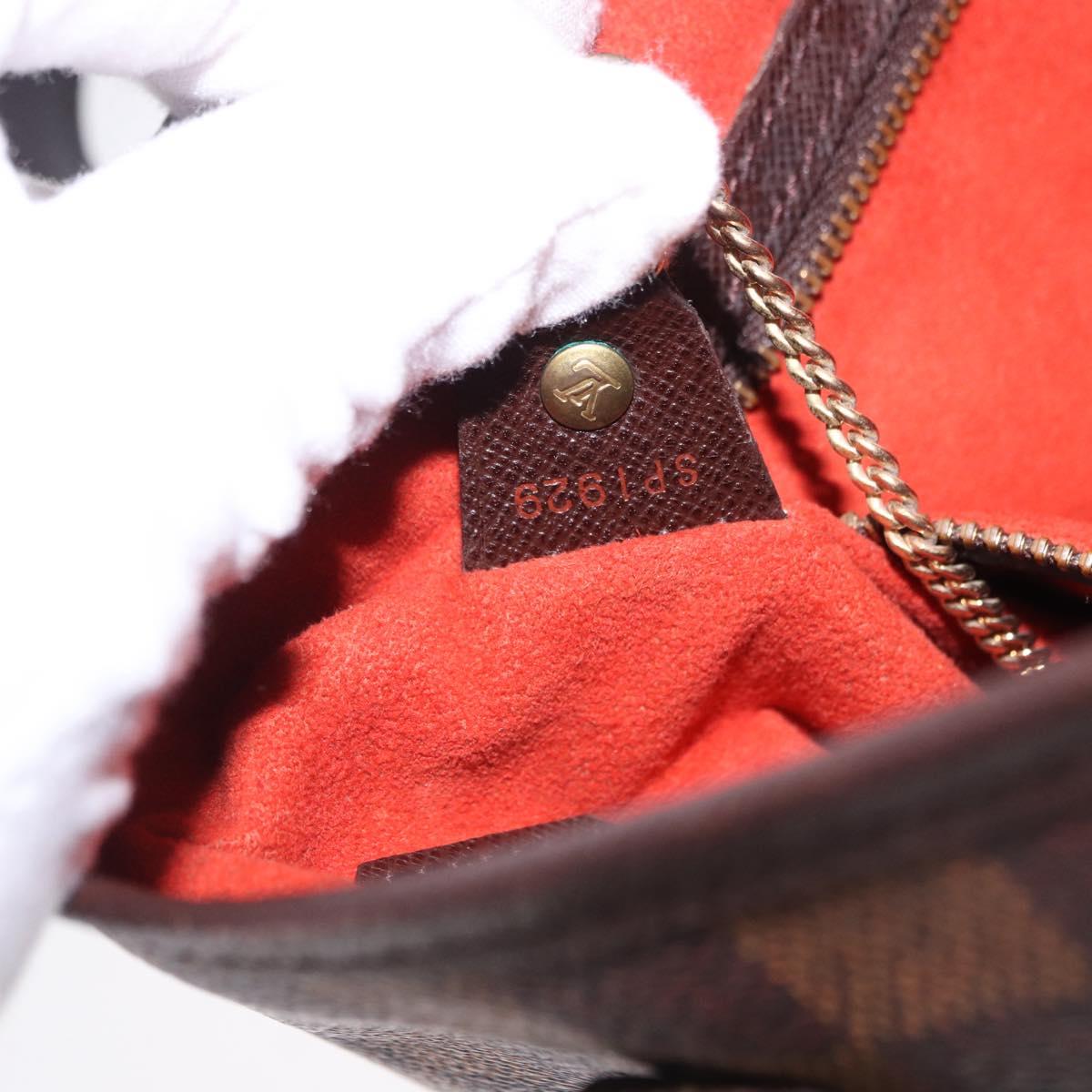 LOUIS VUITTON Damier Ebene Marais Shoulder Bag N42240 LV Auth hk4107