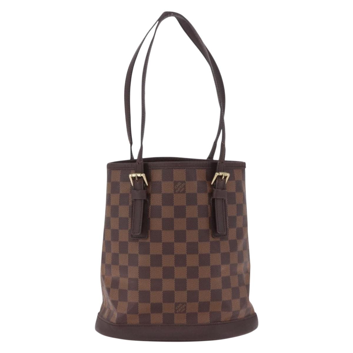 LOUIS VUITTON Damier Ebene Marais Shoulder Bag N42240 LV Auth hk4107