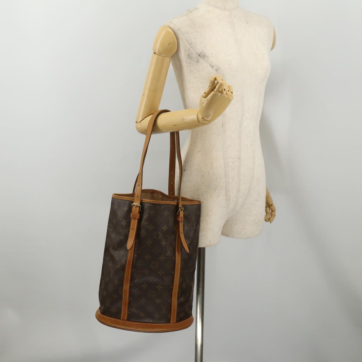LOUIS VUITTON Monogram Bucket GM Shoulder Bag M42236 LV Auth hk4109