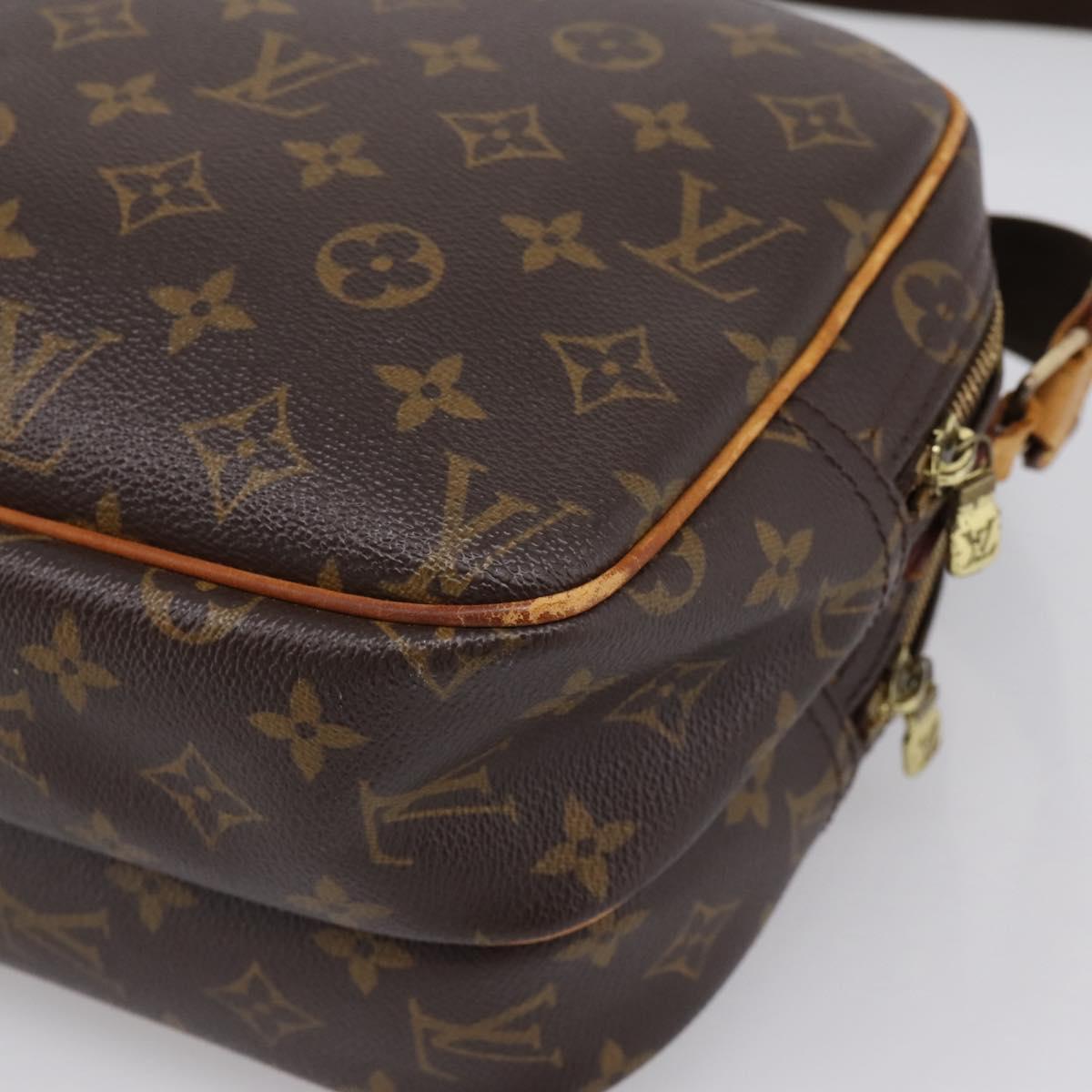 LOUIS VUITTON Monogram Reporter PM Shoulder Bag M45254 LV Auth hk4110