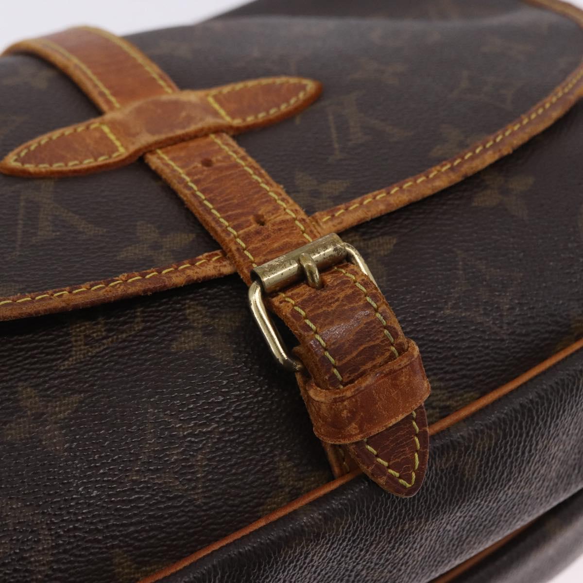 LOUIS VUITTON Monogram Saumur 30 Shoulder Bag M42256 LV Auth hk4112