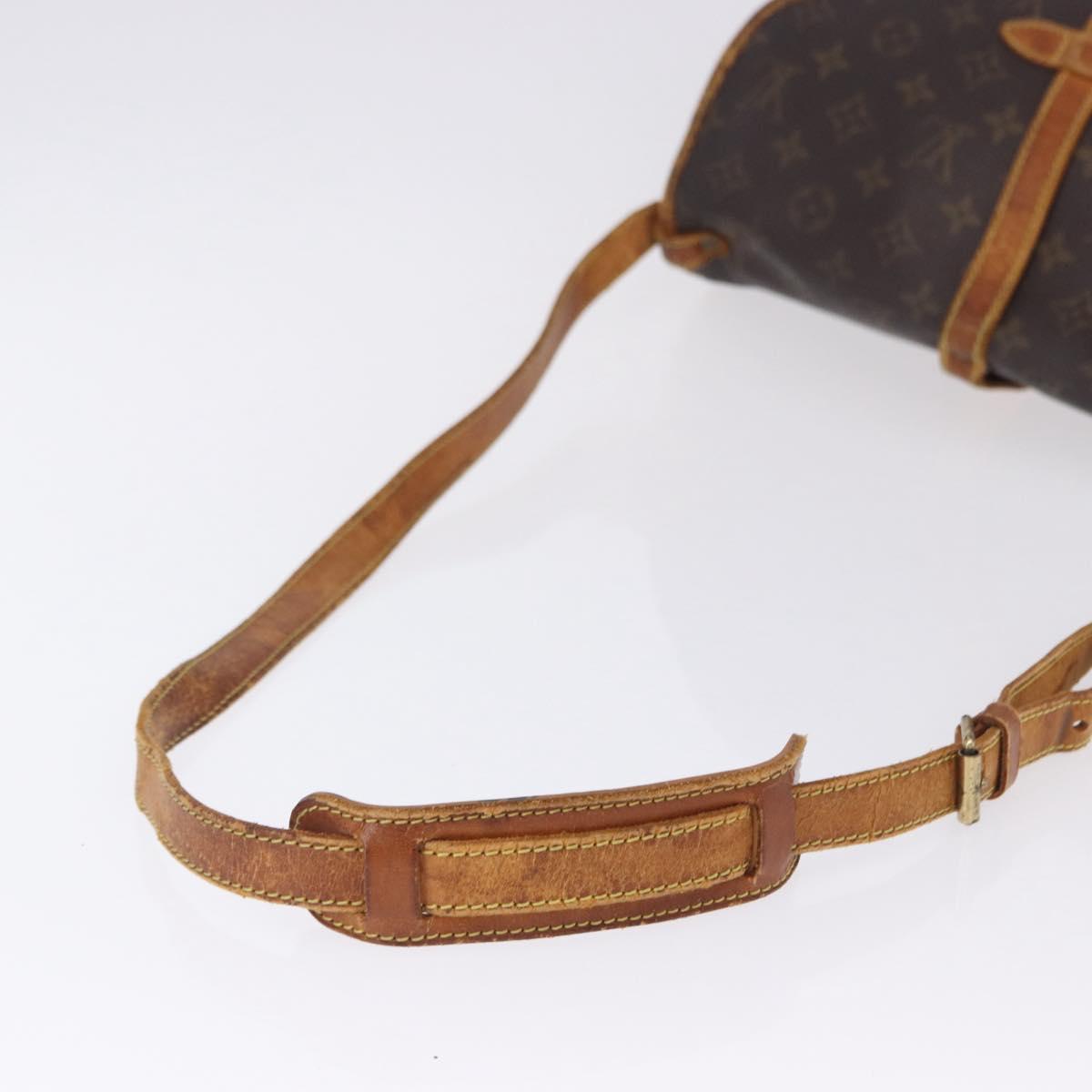 LOUIS VUITTON Monogram Saumur 30 Shoulder Bag M42256 LV Auth hk4112