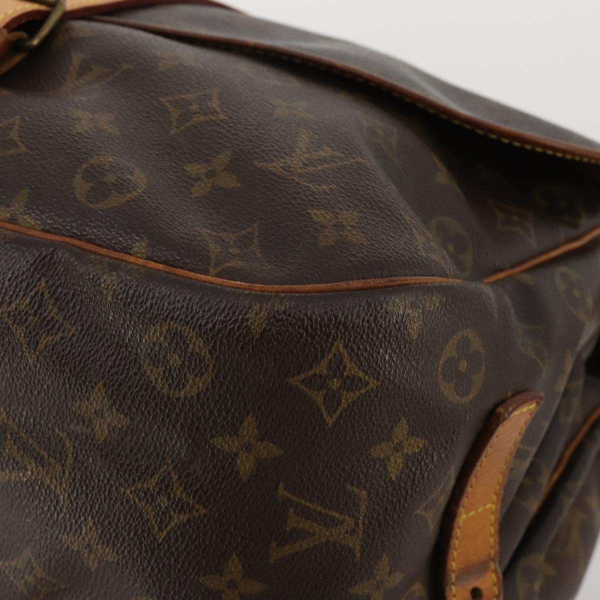 LOUIS VUITTON Monogram Saumur 35 Shoulder Bag M42254 LV Auth hk4113