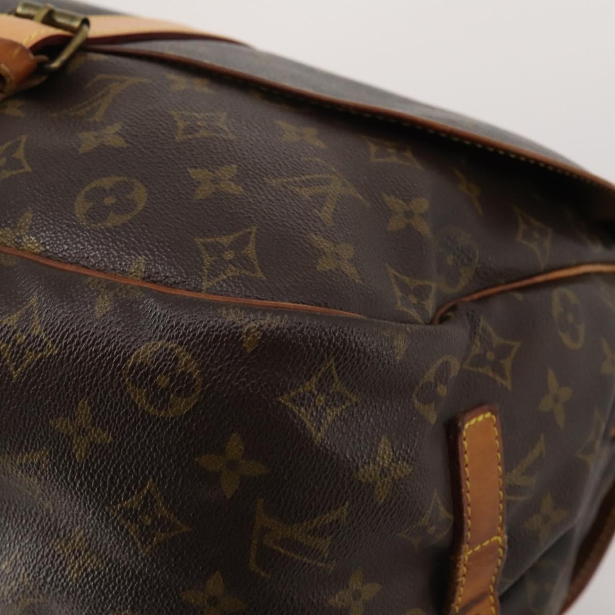 LOUIS VUITTON Monogram Saumur 35 Shoulder Bag M42254 LV Auth hk4113