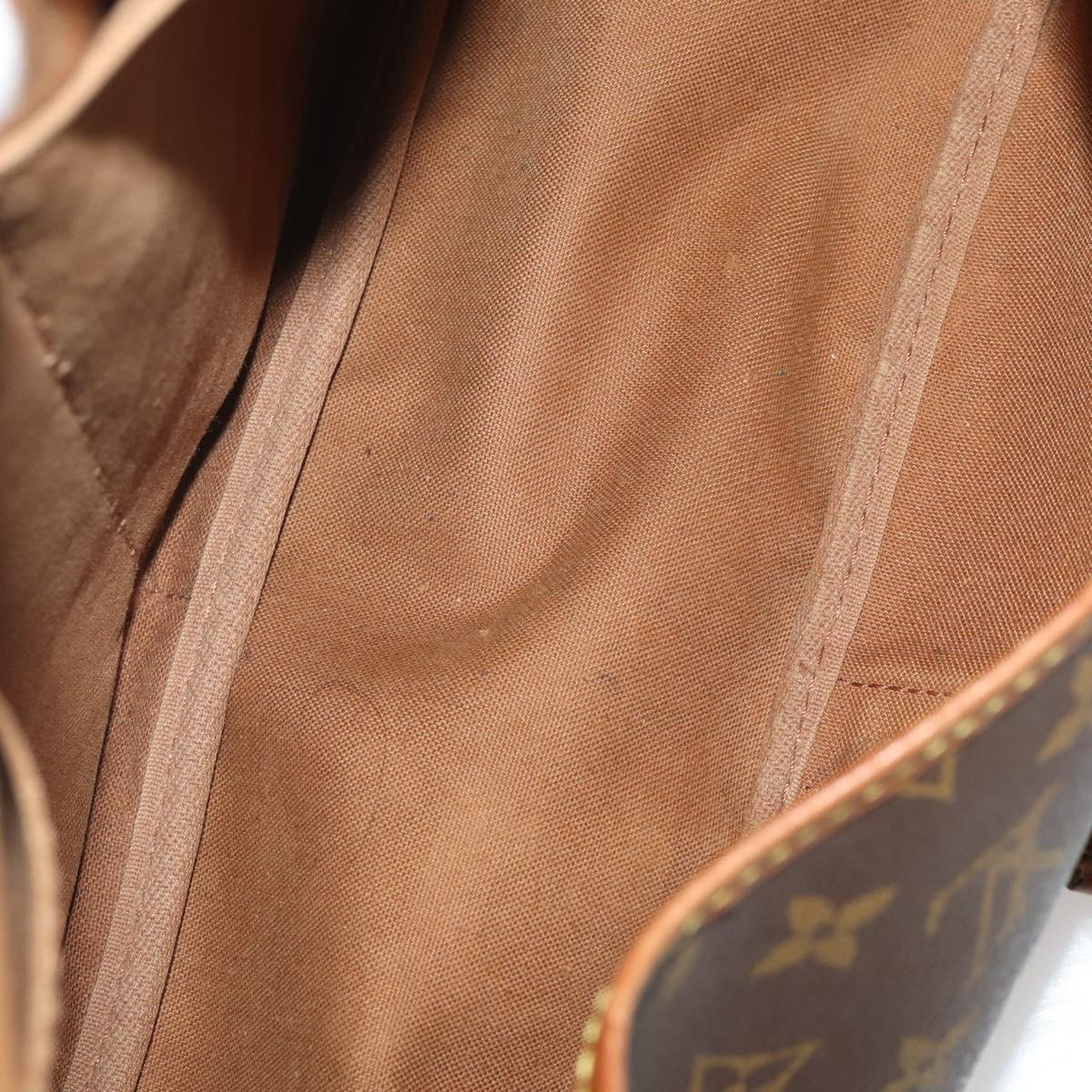 LOUIS VUITTON Monogram Saumur 35 Shoulder Bag M42254 LV Auth hk4113
