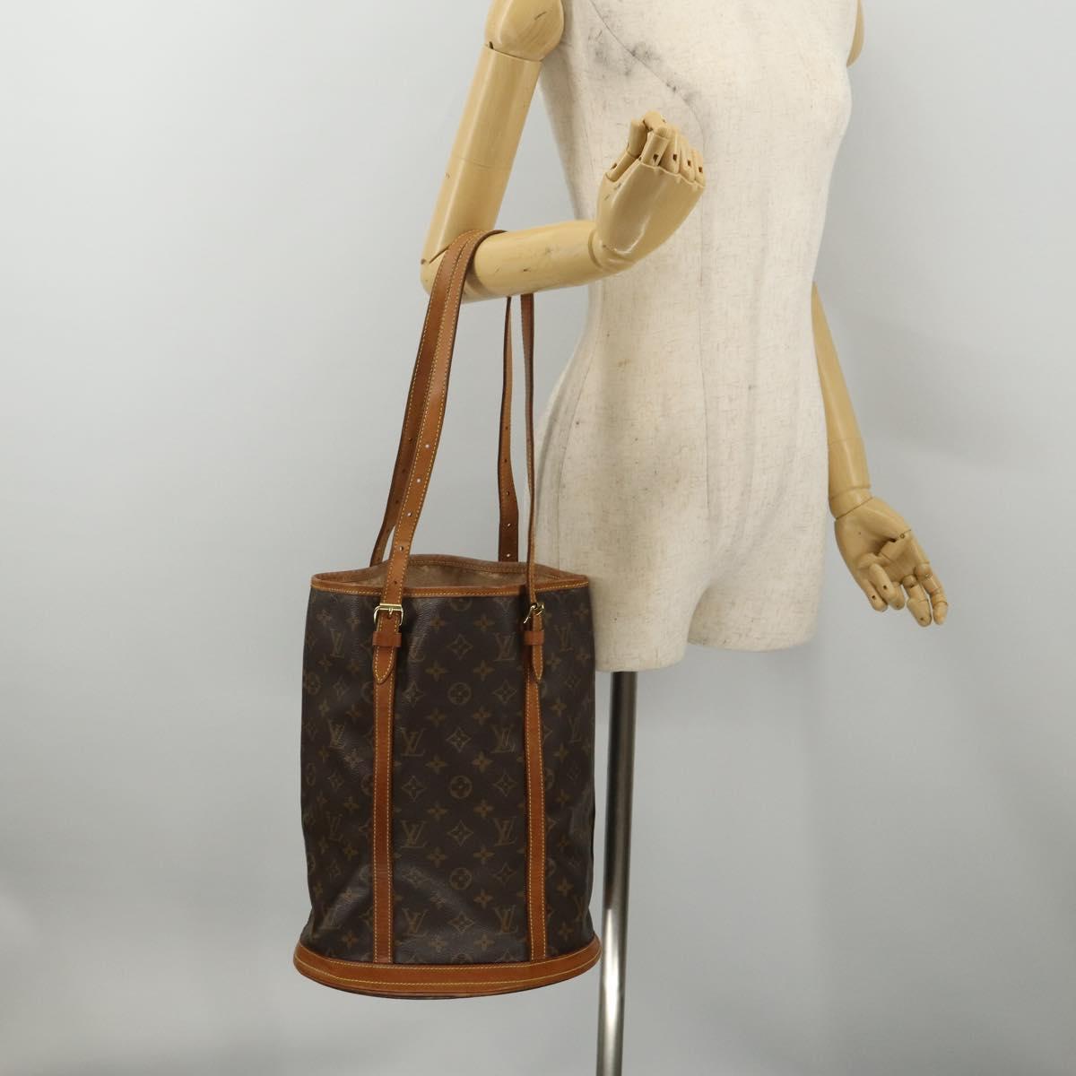 LOUIS VUITTON Monogram Bucket GM Shoulder Bag M42236 LV Auth hk4114