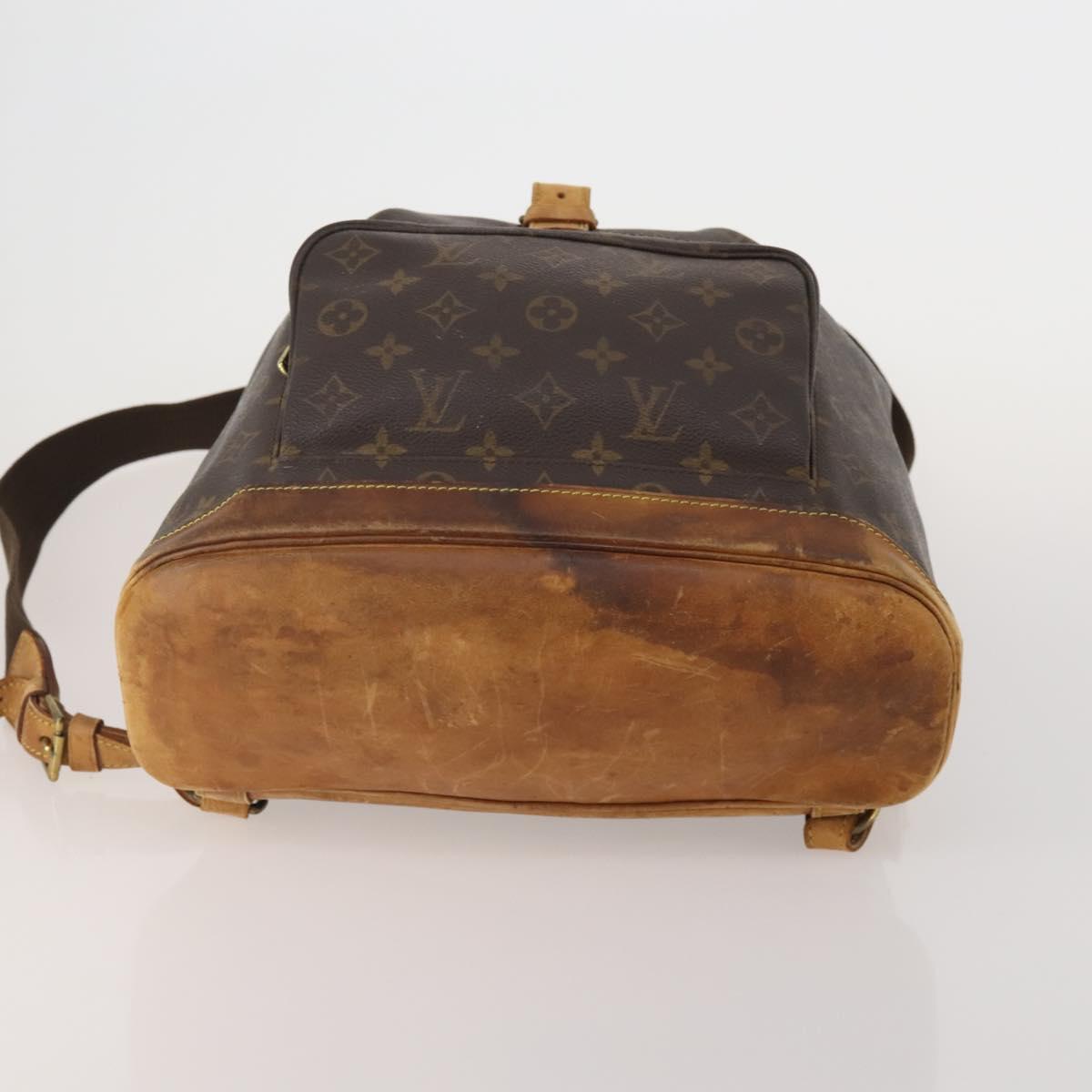 LOUIS VUITTON Monogram Montsouris GM Backpack M51135 LV Auth hk4117