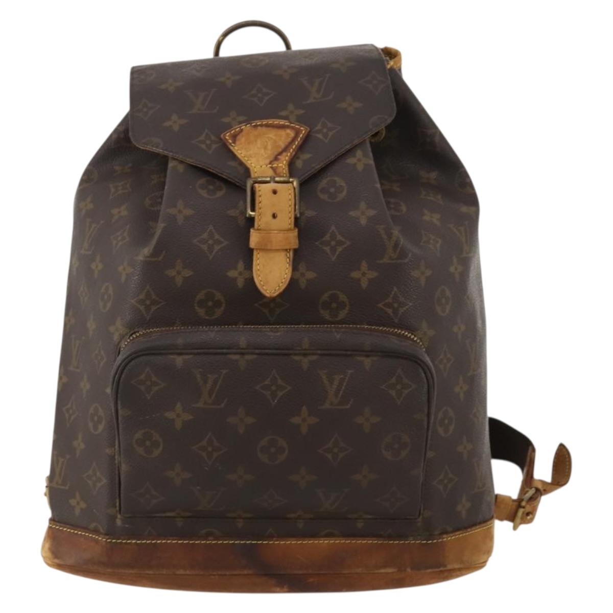 LOUIS VUITTON Monogram Montsouris GM Backpack M51135 LV Auth hk4117