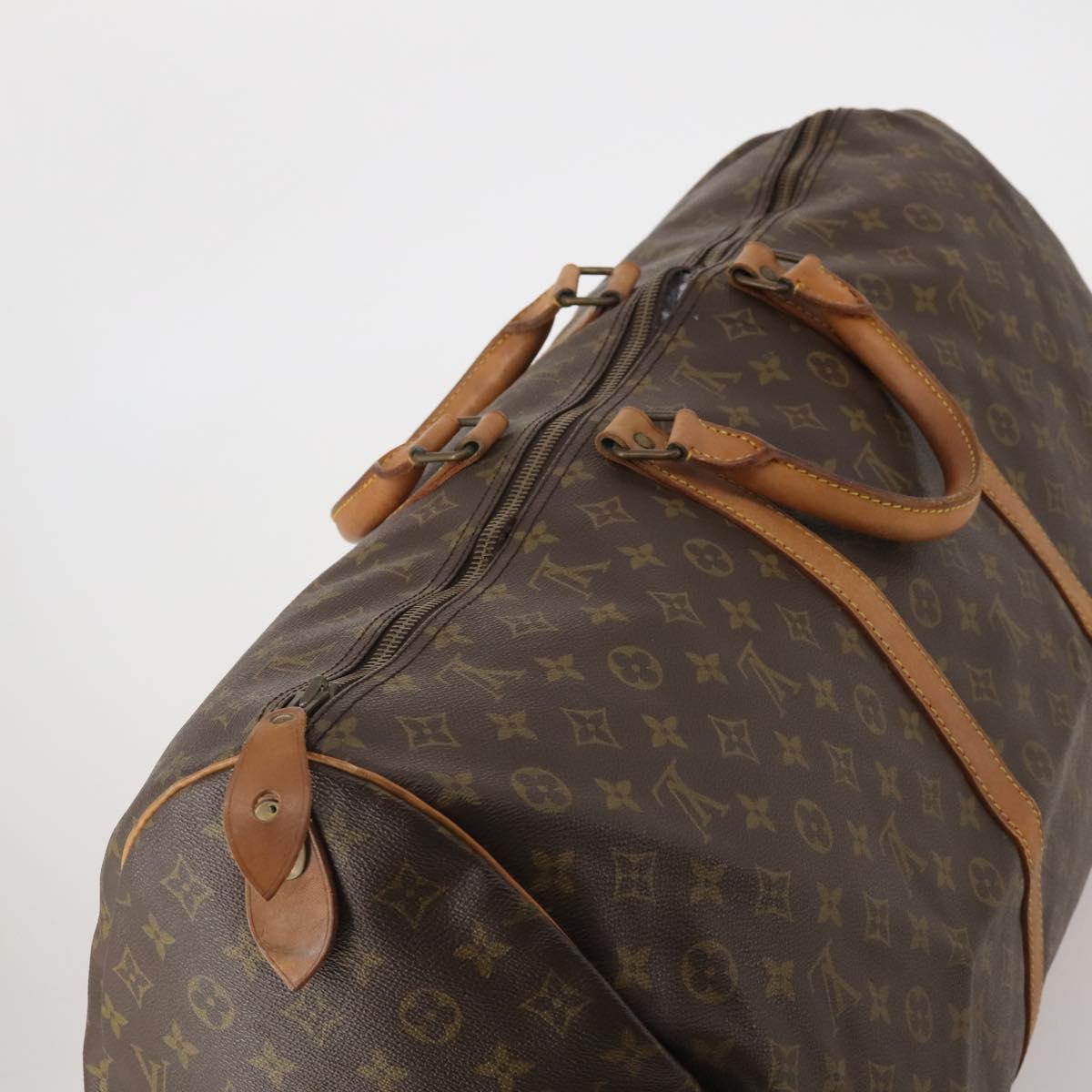 LOUIS VUITTON Monogram Keepall 60 Boston Bag M41422 LV Auth hk4118