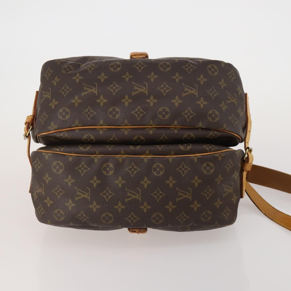 LOUIS VUITTON Monogram Saumur 35 Shoulder Bag M42254 LV Auth hk4132