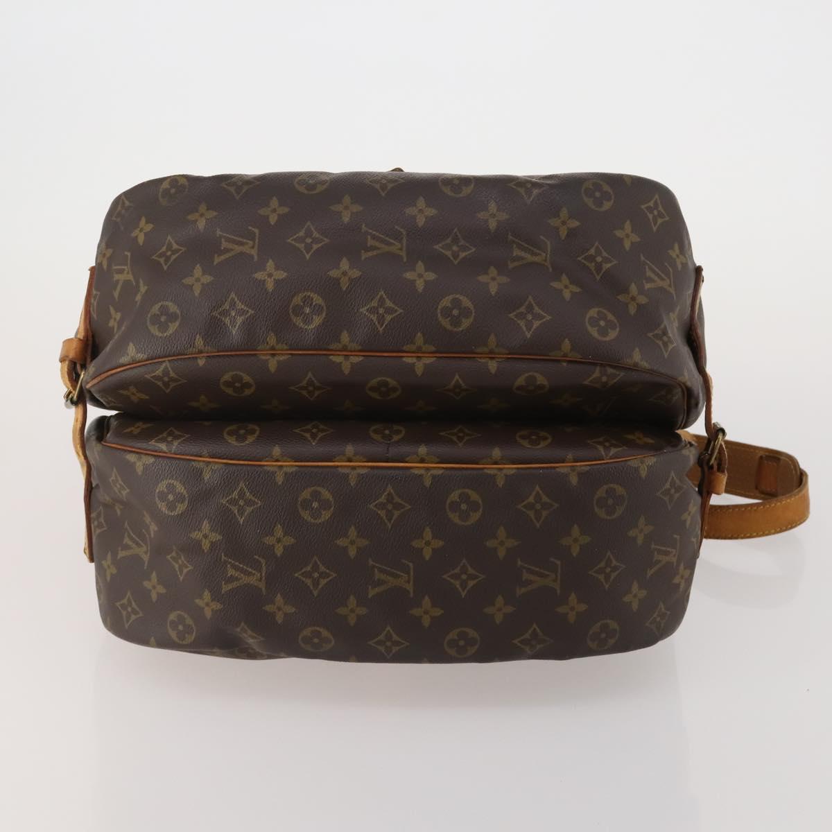 LOUIS VUITTON Monogram Saumur 35 Shoulder Bag M42254 LV Auth hk4133