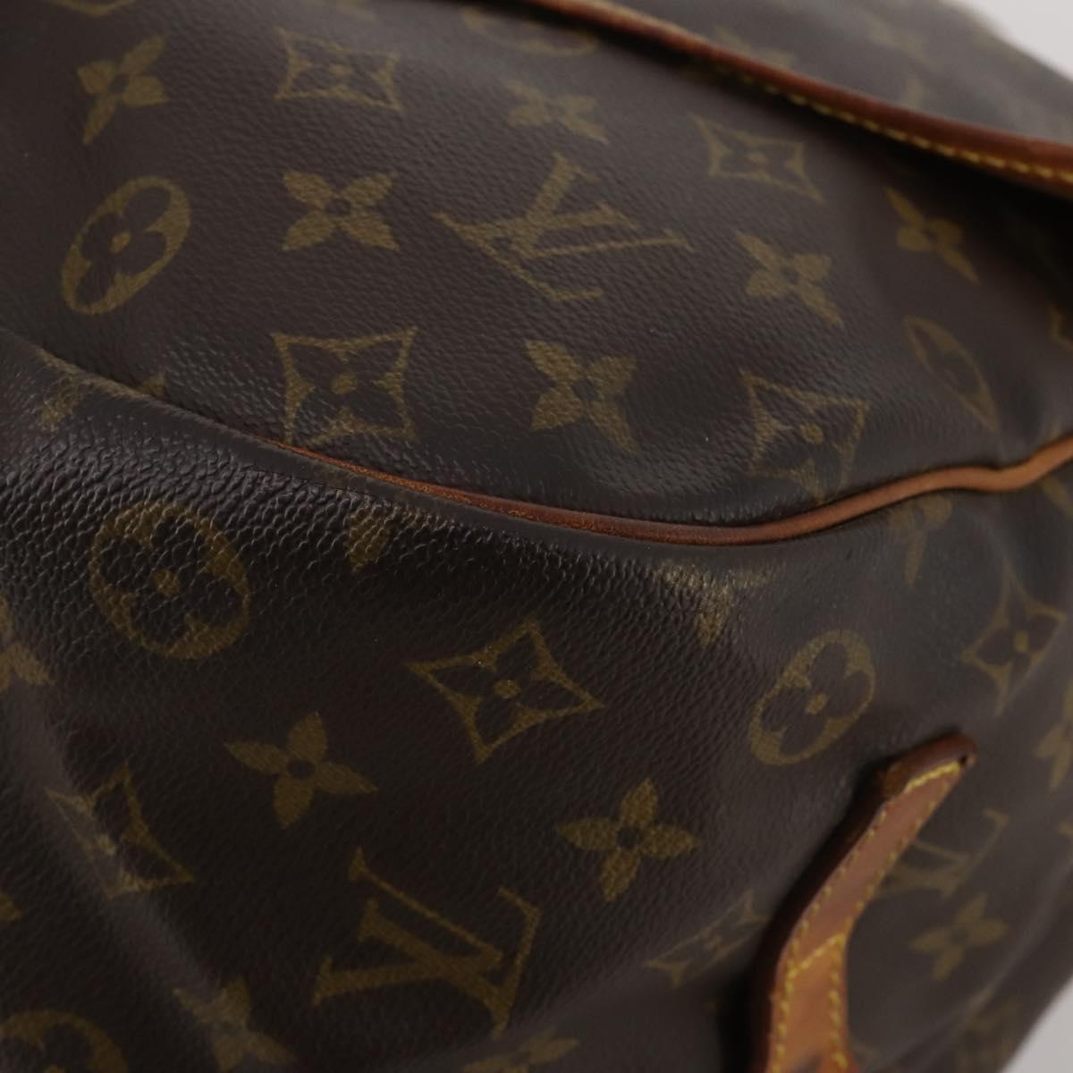 LOUIS VUITTON Monogram Saumur 35 Shoulder Bag M42254 LV Auth hk4133