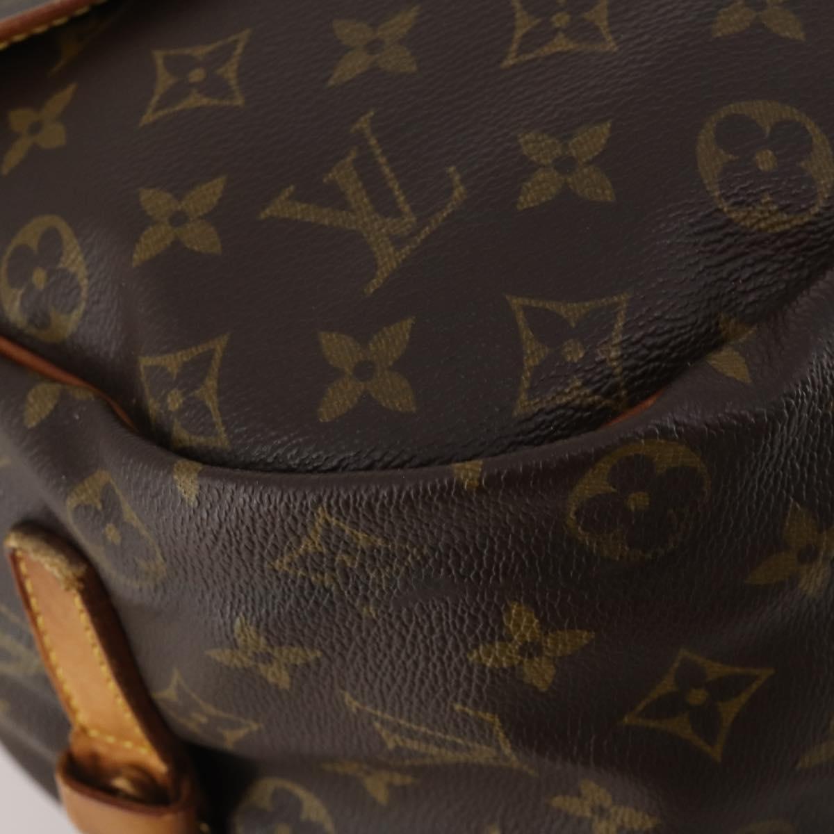LOUIS VUITTON Monogram Saumur 35 Shoulder Bag M42254 LV Auth hk4133
