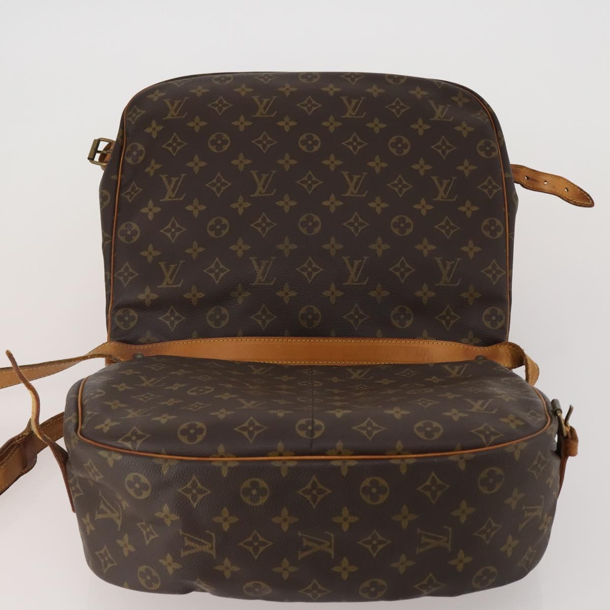 LOUIS VUITTON Monogram Saumur 35 Shoulder Bag M42254 LV Auth hk4133