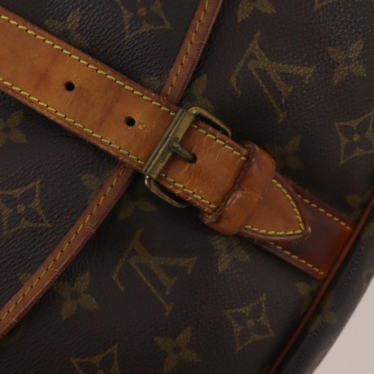 LOUIS VUITTON Monogram Saumur 35 Shoulder Bag M42254 LV Auth hk4133