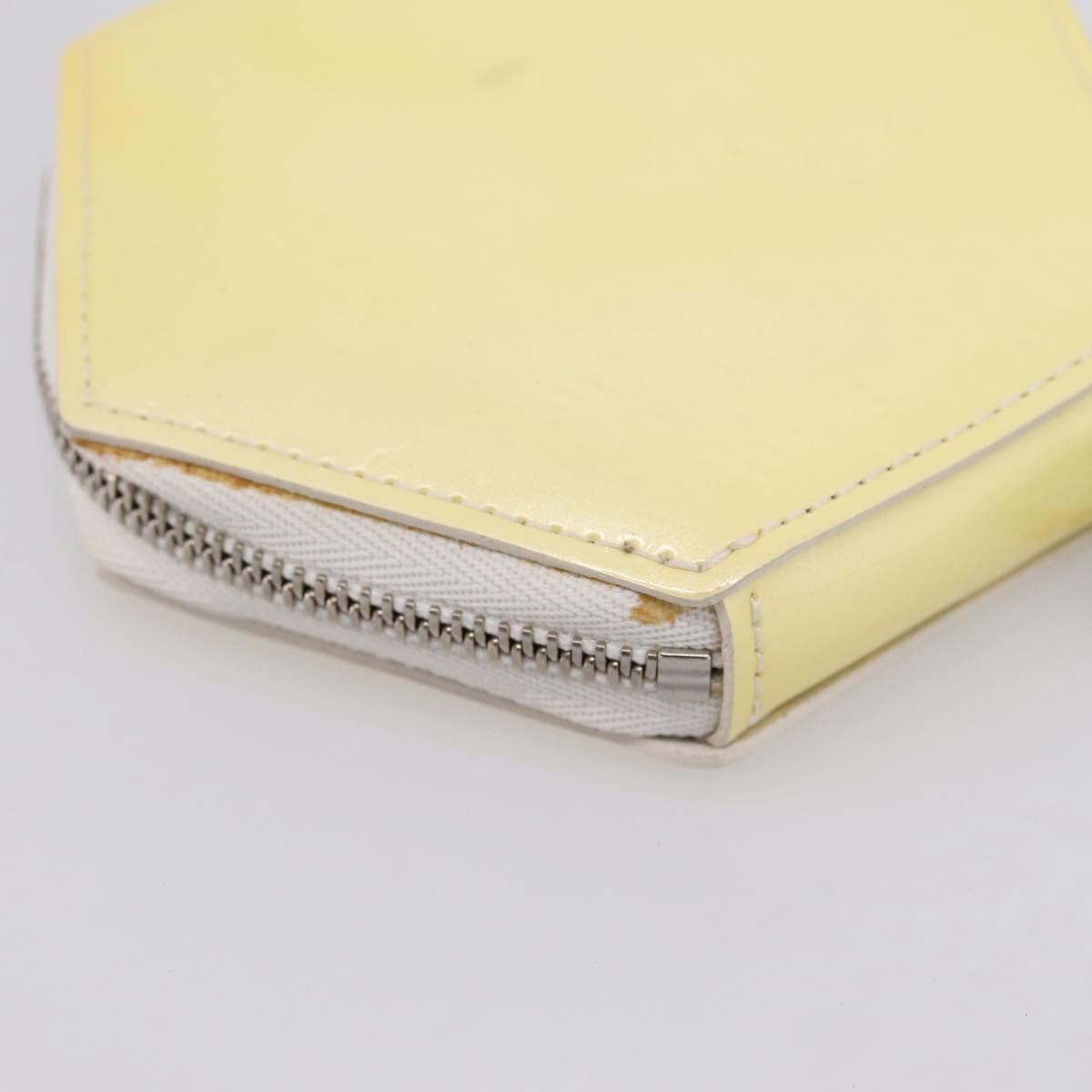 LOUIS VUITTON Vernis Porte Monnaie Flocon Purse Perle M58216 LV Auth hk4162A
