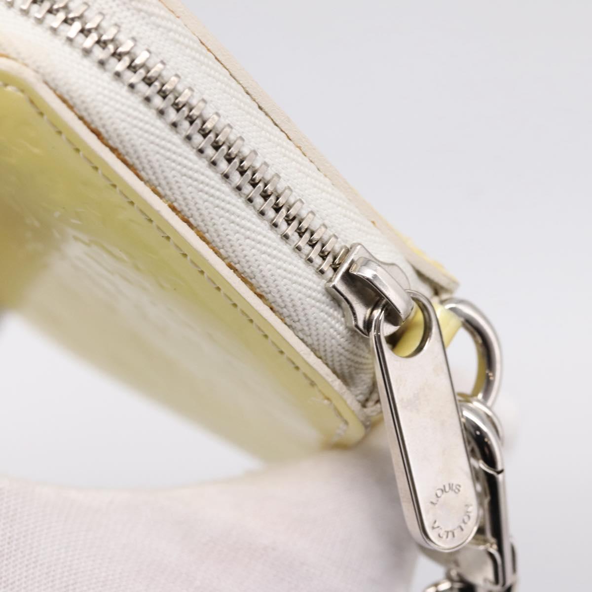LOUIS VUITTON Vernis Porte Monnaie Flocon Purse Perle M58216 LV Auth hk4162A